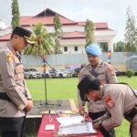Kapolres Merauke Pimpin Sertijab dan Pengukuhan Pejabat Utama Polres Merauke