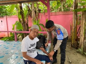 Peduli Kesehatan Warga, Subsatgas Keladi Sagu Tanggap Laksanakan Pemeriksaan Gratis