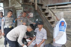 Subsatgas Keladi Sagu Polres Jayapura Gelar Pemeriksaan Kesehatan Gratis di Pangkalan Ojek Kompleks Buton