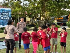 Polres Jayawijaya Gelar Kegiatan Edukatif Bersama Anak-anak dalam Rangka Operasi Rasaka Cartenz 2025