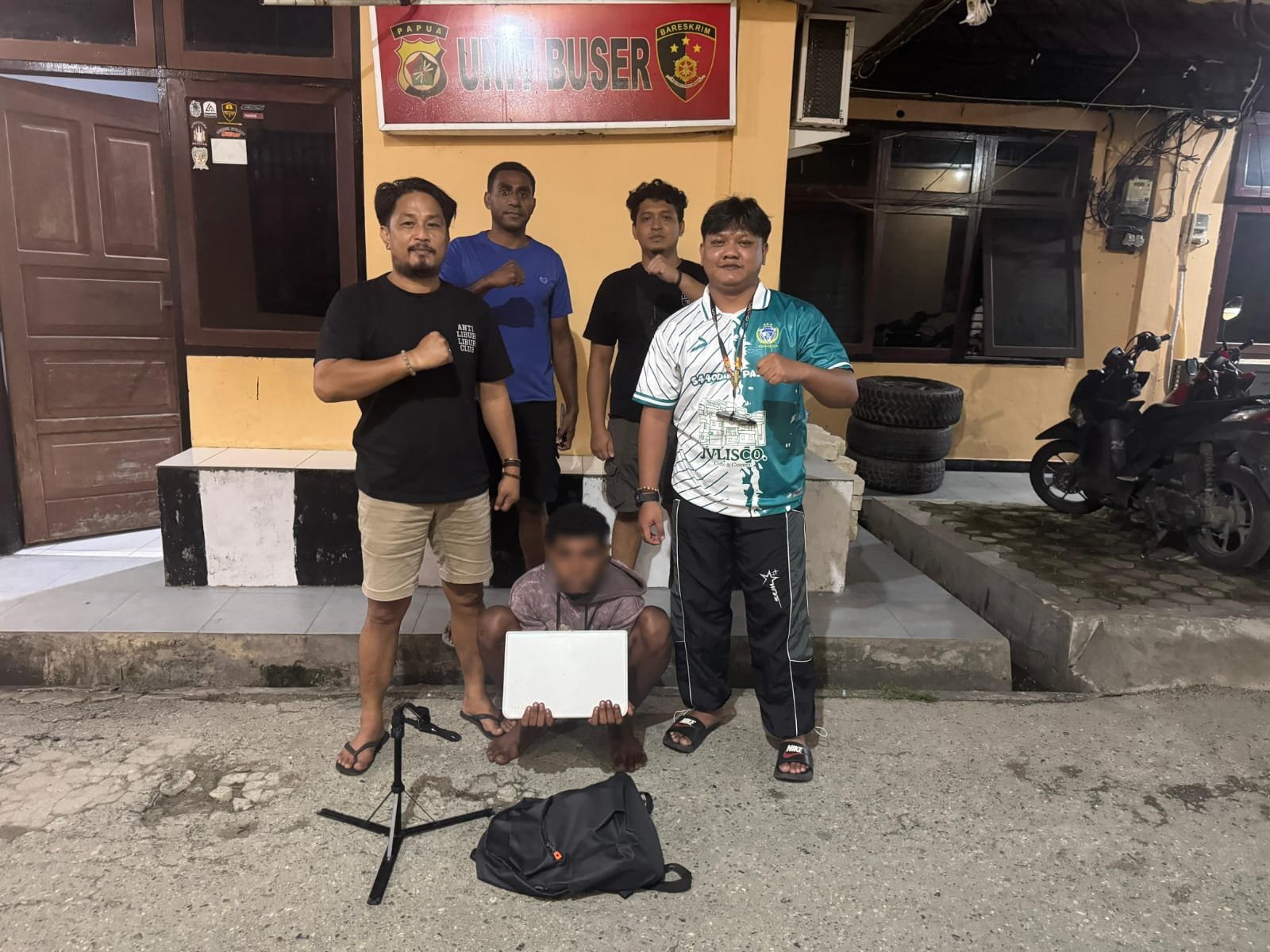 Satreskrim Polres Jayapura Polda Papua Bekuk Pelaku Pencurian Rumah di Doyo Baru