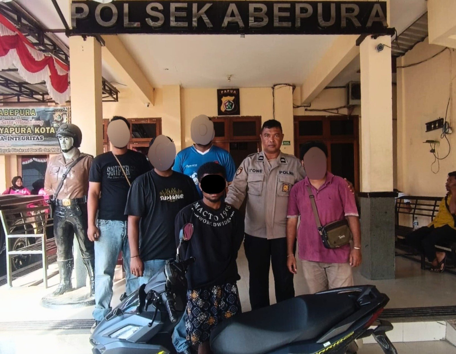 ‎Kurang dari 1×24 Jam, Tim Resmob Polsek Abepura Berhasil Ungkap Kasus Curanmor