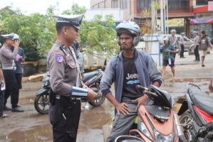 Operasi Patuh Cartenz 2025 kembali digelar oleh Satuan Lalu Lintas Polres Merauke, 70 Kendaraan Terjaring Razia