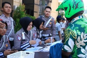 Hari ke-12 Operasi Patuh Cartenz, 43 Kendaraan Ditilang di Depan Mapolda Papua
