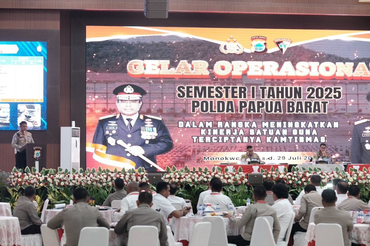 Polda Papua Barat Gelar Operasional Semester I Tahun 2025 Guna Tingkatkan Kinerja Satuan dan Ciptakan Kamtibmas