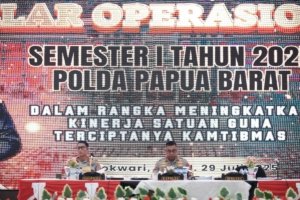 Gelar Operasional Polda Papua Barat Kapolda Apresiasi Strategi Penanganan Kasus Dan Program Ketahanan Pangan