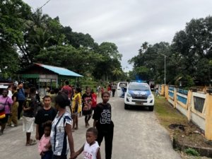 Ditlantas Polda Papua Barat Laksanakan Patroli Wilayah Pesisir, Antisipasi dan Himbauan Peringatan Dini Tsunami
