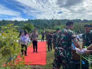 Kapolres Manokwari Selatan Hadiri Kunjungan Kerja Pangdam XVIII/Kasuari ke Kodim 1808/Mansel