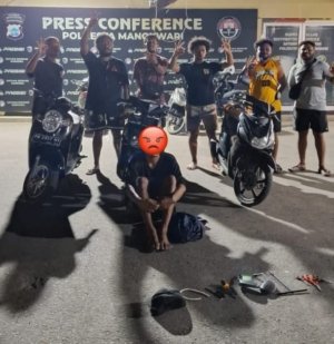 Satreskrim Polresta Manokwari berhasil mengungkap kasus pencurian kendaraan bermotor (curanmor) dengan total 17 unit sepeda motor berbagai merek yang menjadi barang bukti