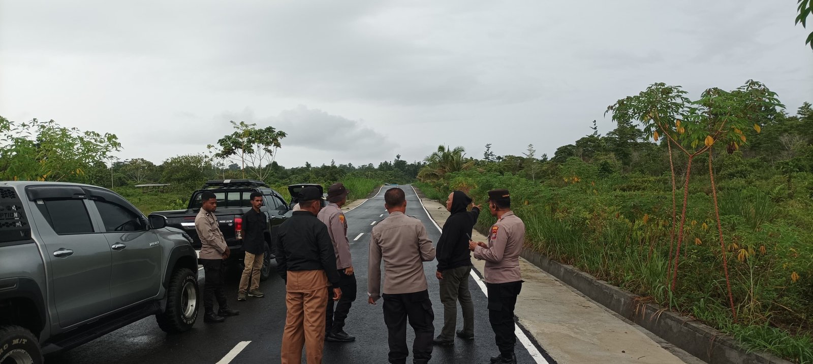 Kapolres Manokwari Selatan dan PJU Cek Lokasi Lahan Jagung, Pantau Potensi Pertanian