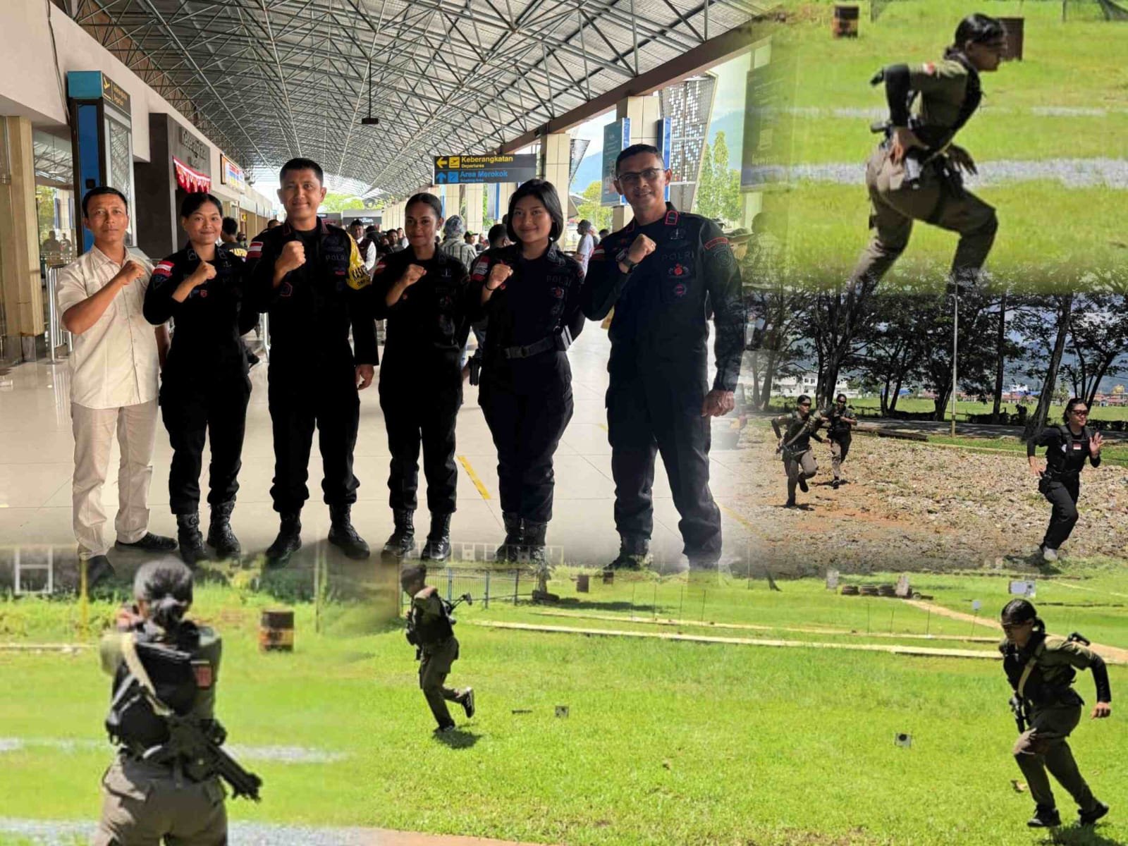 Dansat Brimob Polda Papua Lepas Tiga Srikandi Berlaga di Ajang Nasional