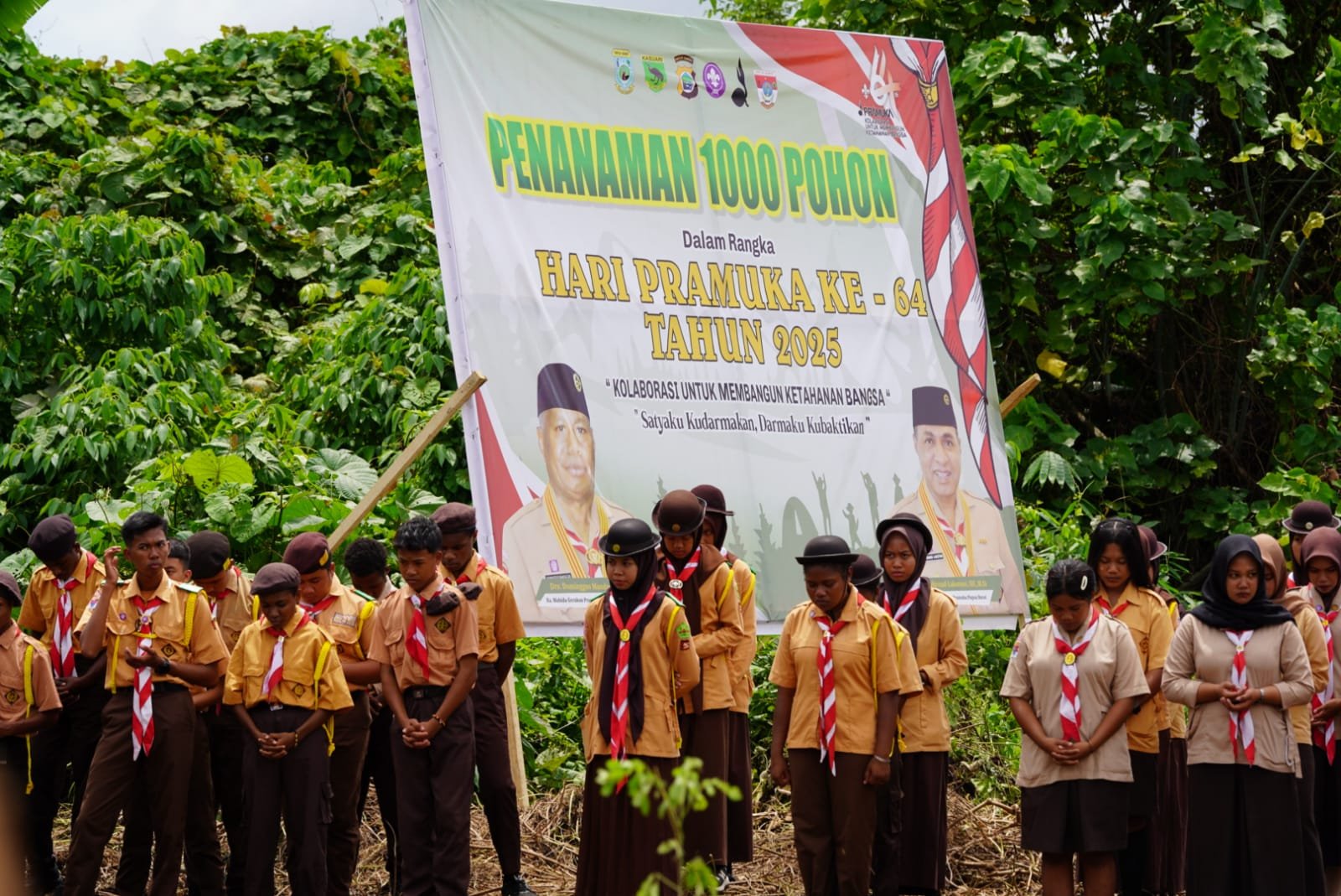 Wakapolda Papua Barat Hadiri Penanaman Pohon dan Pencanangan Bulan Bakti Pramuka