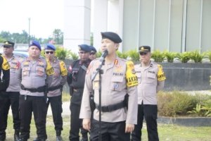 Polri Amankan Penghitungan Suara PSU Pilgub Papua 2024 di KPU Provinsi