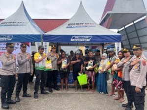 Polres Biak Gelar Gerakan Pangan Murah