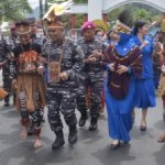 Susasana Penuh Khidmat Dalam Penyambutan Komandan Kodaeral X Jayapura