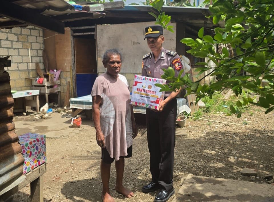 Bakti Sosial Siswa SIP 54 Gelombang II Polda Papua, Pererat Hubungan Polri dengan Masyarakat