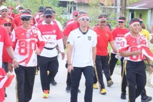 Semangat Kemerdekaan, Polres Keerom Tingkatkan Soliditas Lewat Olahraga Bersama