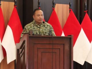 Dandim 1310 Bitung memaparkan Program Indonesia Asri dan Kesiapan MA Yon TP Makawidey Pada Rapim Tingkat Kodam XIII/Merdeka