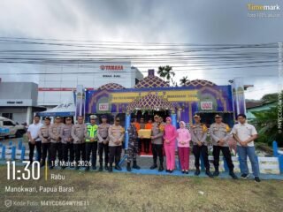 Kunjungan Kapolresta Manokwari Beserta Ketua Bhayangkari Cabang kota Manokwari dan PJU Ke Pos Ketupat Mansinam 2026