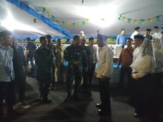 Pastikan Kegiatan Berlangsung Aman dan Lancar, Personel Kodim 1310/Bitung Pengamanan Pawai Takbir Idul Fitri 1447 H di kota Bitung