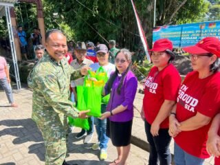 Dandim 1310 Bitung Bersama Forkopimda dan Perangkat Pemdes Melaksanakan Groundbreaking Jembatan Garuda di Empat Titik Wilayah Bitung-Minut