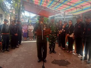 Bentuk Penghargaan dan Penghormatan Terakhir, Kodim 1310/Bitung Gelar Upacara Persemayaman Alm. Peltu (Purn) Johanes Daleno