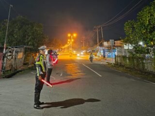 Satlantas Polres Sarmi Pastikan Ibadah Kamis Putih Berjalan Aman dan Lalu Lintas Terkendali