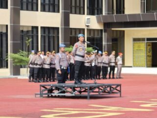 Apel Pagi Gabungan Polda Papua, Kabid Propam Tekankan Disiplin, Efisiensi Energi dan Profesionalisme Personel 