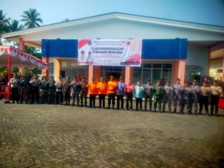 Antisipasi Dampak Musim Kemarau/El Nino, Kodim 1310/Bitung bersama Aparat Terkait di Minahasa Utara Gelar Apel Geladi Kesiapsiagaan Bencana