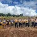 Dukung Swasembada Pangan, Polsek Muting Bersama Warga Panen Jagung Di Distrik Ulilin 