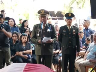 Wujud Penghormatan Atas Pengabdian, Kodim 1310/Bitung Gelar Upacara Persemayaman dan Pemakaman Secara Militer Kepada Purnawirawan TNI