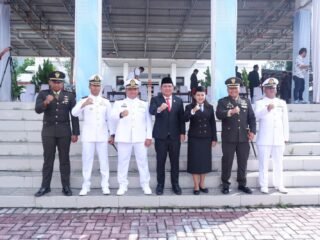 Teguhkan Teguhkan Semangat Persatuan Bangsa, Dandim 1310/Bitung Hadiri Upacara Bendera Peringatan Hari Lahir Pancasila Tahun 2026 di Lingkungan Pemerintah Kota Bitung