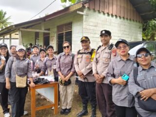 Dukung Pelayanan Kesehatan Masyarakat, Polsek Naukenjerai Amankan Kegiatan Posyandu Balita dan Lansia 