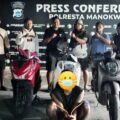 Tim URC (Unit Reaksi Cepat) Polresta Manokwari Berhasil Ringkus Residivis Spesialis Curanmor dan 3 unit Kendaraan Motor Diamankan