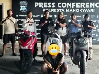 Tim URC (Unit Reaksi Cepat) Polresta Manokwari Berhasil Ringkus Residivis Spesialis Curanmor dan 3 unit Kendaraan Motor Diamankan