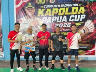 Persaingan Kian Sengit, Turnamen Badminton Terbuka Piala Kapolda Cup 2026 Masuki Hari Ketiga