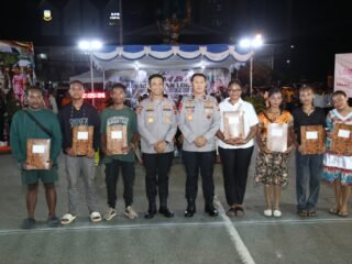 Meriahkan Hari Bhayangkara ke-80, Lomba Yospan Hari Kedua Tampilkan Semangat Budaya Papua di Taman Imbi