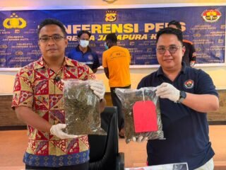 Seorang WNA Asal PNG Diciduk Opsnal Narkoba Polresta Lantaran Bawa Ganja 1,6 Kilogram
