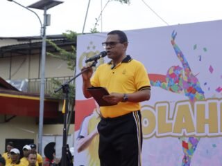 Pererat Soliditas dan Kebersamaan, Polda Papua Gelar Olahraga Bersama 