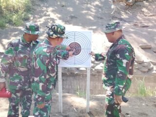 Asah Kemampuan Menembak Prajurit, Kodim 1310/Bitung Gelar Latihan Menembak Senjata Ringan (Latbakjatri) Semester I TA 2026