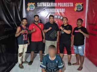 Tim Unit Reaksi Cepat (URC) Satuan Reserse Kriminal Polresta Manokwari Berhasil Tangkap Pelaku Pencurian yang Meresahkan Penumpang Kapal di Pelabuhan Manokwari