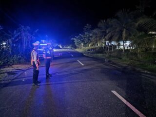 Patroli Blue Light Warnai Libur Maulid Nabi, Satlantas Waropen Jaga Kamseltibcarlantas