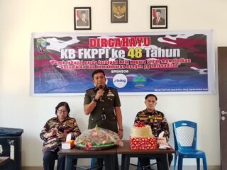 Pererat Tali Silaturahmi dan Kebersamaan, Kasdim 1310/Bitung Hadiri Syukuran HUT ke-48 FKPPI Minahasa Utara dan Bakti Kesehatan Gratis