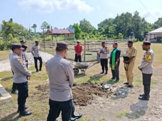 Dekatkan Pelayanan dengan Warga, Polsek Bonggo Bangun Rumah Problem Solving