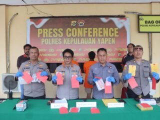 Polres Kepulauan Yapen Ungkap Peredaran Sabu, Dua Tersangka Diamankan