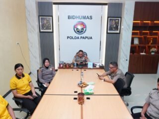 Bidhumas Polda Papua Ikuti Agenda Setting Divhumas Polri Jelang Dua Tahun Pemerintahan Prabowo-Gibran